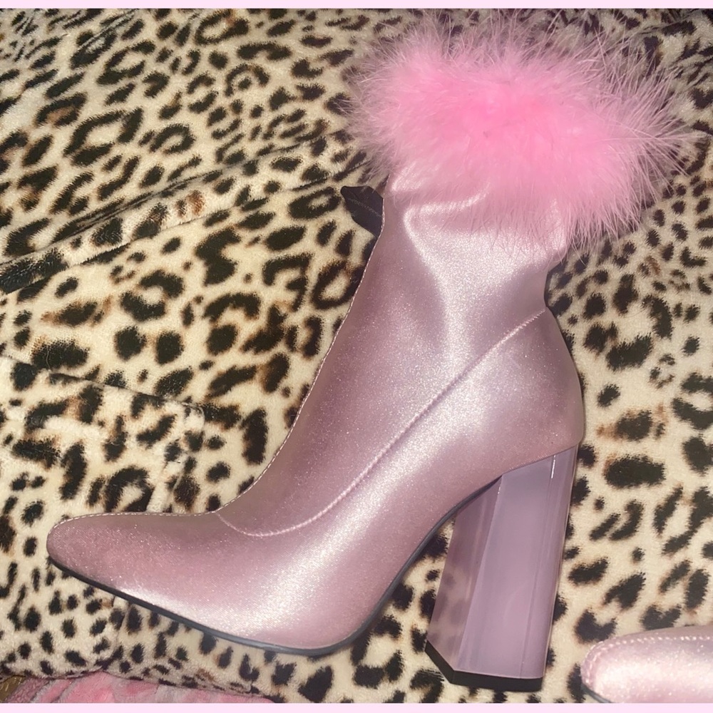 Dolls Kill x Sugar Thrillz by Pink platform booties